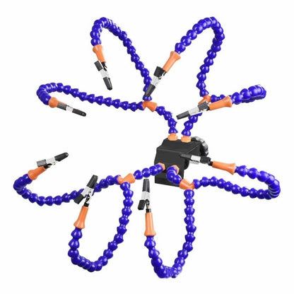 Eight-Jaw Circuit Board Auxiliary Welding Workbench(Black) by buy2fix