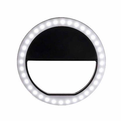Ring-Shaped Mobile Phone Selfie Fill Light LED Flashlight For Live Photography(Black) - Ring Light by buy2fix | Online Shopping UK | buy2fix