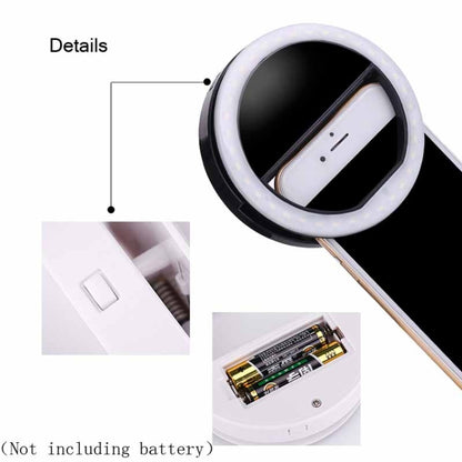 Ring-Shaped Mobile Phone Selfie Fill Light LED Flashlight For Live Photography(Black) - Ring Light by buy2fix | Online Shopping UK | buy2fix