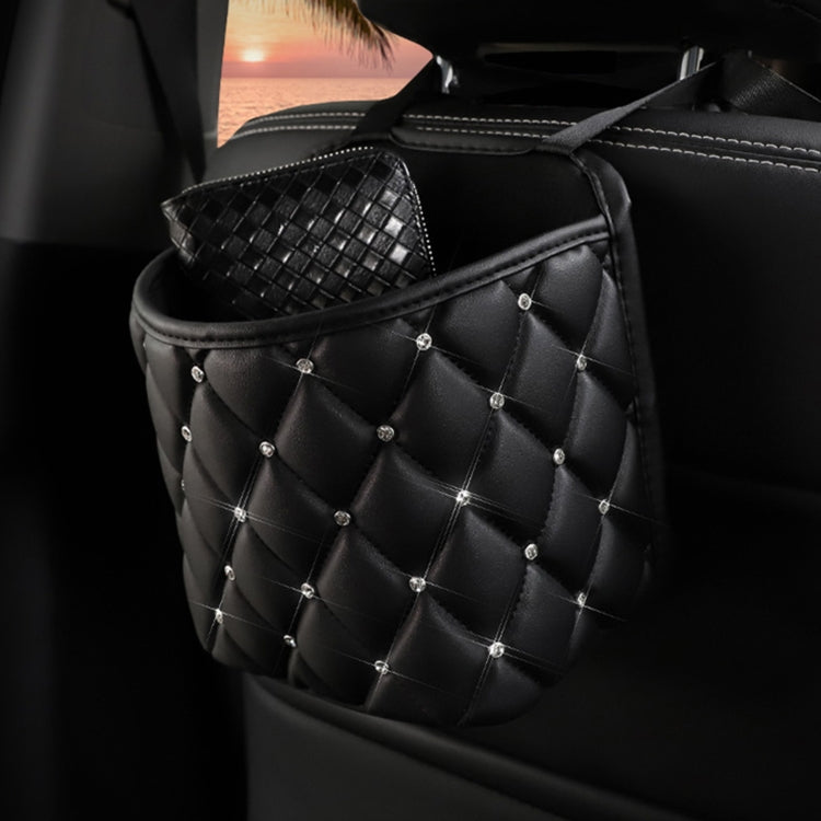 Car Seat Back Storage Bag Personality Diamond-Studded Car Storage Net Bag Car Multi-Function Storage Bag by buy2fix