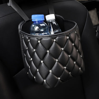 Car Seat Back Storage Bag Personality Diamond-Studded Car Storage Net Bag Car Multi-Function Storage Bag by buy2fix