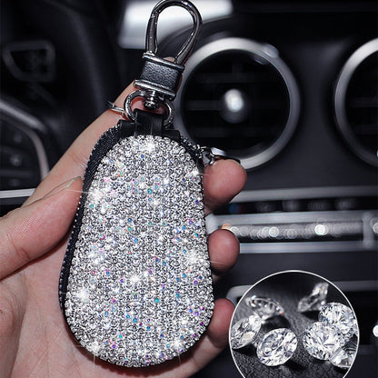 Diamond Car Gourd Key Case Car Key Case(White Diamond) by buy2fix