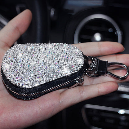Diamond Car Gourd Key Case Car Key Case(Pink Diamond) by buy2fix