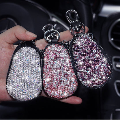 Diamond Car Gourd Key Case Car Key Case(Pink Diamond) by buy2fix