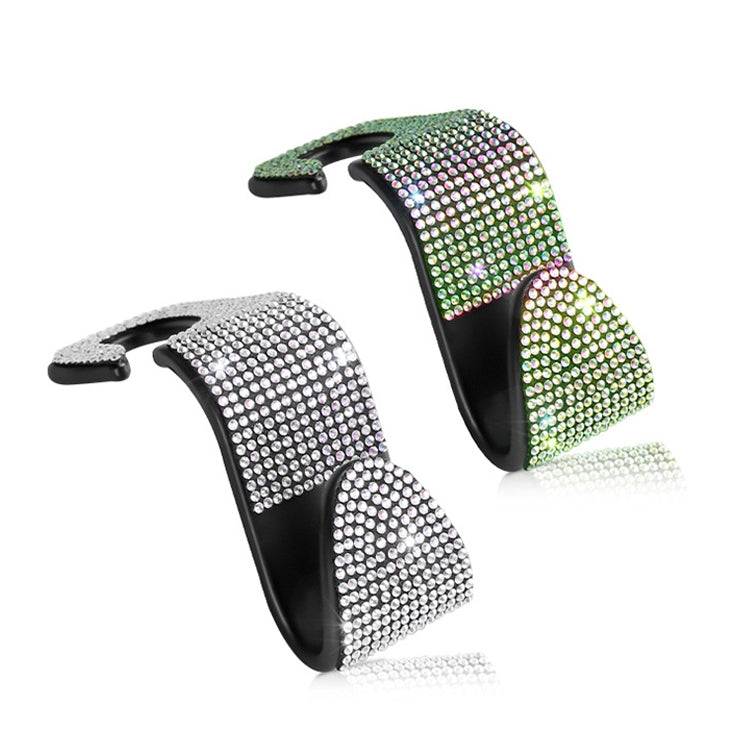 3 PCS Car Rear Seat Hooks Car Seats Multi-Function Diamond-Studded Hooks, Colour: Colorful Diamond by buy2fix