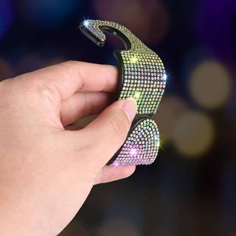 3 PCS Car Rear Seat Hooks Car Seats Multi-Function Diamond-Studded Hooks, Colour: Red Diamond by buy2fix