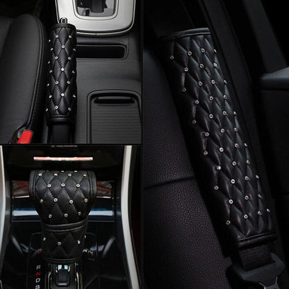 Car Interior Cover Diamond Car Accessories Handbrake Cover by buy2fix