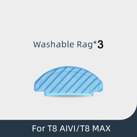 Vacuum Cleaner Sweeping Robot Accessories Suitable For Ecovacs Deebot T8 AIVI/T8 MAX,Accessories 3 PCS Rag - For ECOVACS Accessories by buy2fix | Online Shopping UK | buy2fix