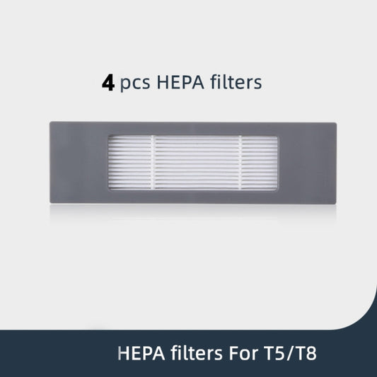 Vacuum Cleaner Sweeping Robot Accessories Suitable For Ecovacs Deebot T8 AIVI/T8 MAX,Accessories 4 PCS Filter - For ECOVACS Accessories by buy2fix | Online Shopping UK | buy2fix