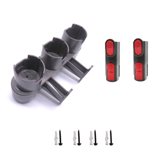 Vacuum Cleaner Rack + 2 Adapter For Dyson V7 V8 V10 - For Dyson Accessories by buy2fix | Online Shopping UK | buy2fix