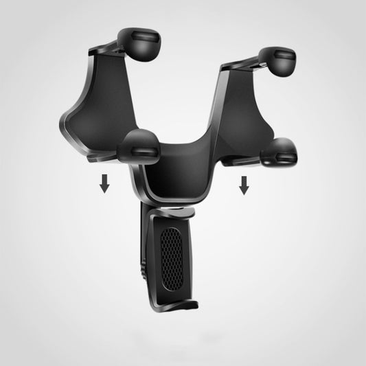 Car Rearview Mobile Phone Bracket Car Post Mirror Universal Navigation Bracket Driving Recorder Car Clip by buy2fix