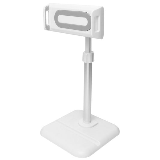 Telescopic Adjustment Live Frame Desktop Tablet Mobile Phone Bracket, Specification: K05 Flat Plate  (White Gray) - Stand by buy2fix | Online Shopping UK | buy2fix
