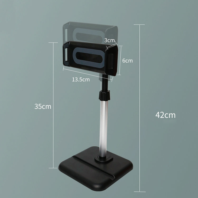 Telescopic Adjustment Live Frame Desktop Tablet Mobile Phone Bracket, Specification: K05 Flat Plate  (White Gray) - Stand by buy2fix | Online Shopping UK | buy2fix