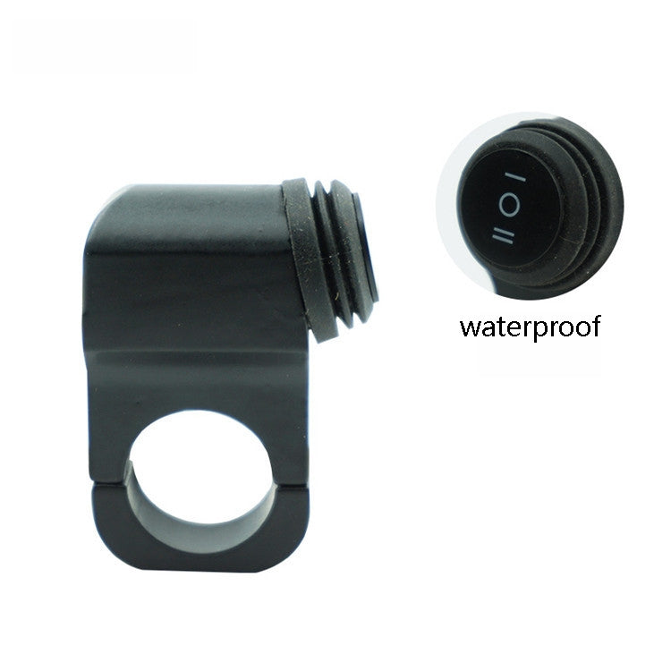 Motorcycle Aluminum Alloy Modified Waterproof One In Two Out Three-Wire Universal Switch - Electrical System by buy2fix | Online Shopping UK | buy2fix