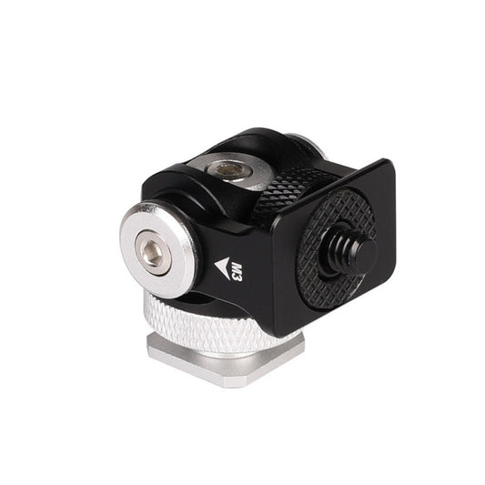 180 Degree Swing Mini Tripod Ball-Head Bracket Cold Shoe Mount 1/4 inch Screw Adapter - Tripod Heads by buy2fix | Online Shopping UK | buy2fix
