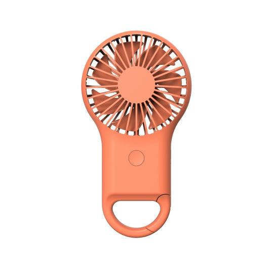 Handheld Pocket Mini Small Fan Portable Charging Outdoor USB Fan With 7 Color Light(Orange) - Electric Fans by buy2fix | Online Shopping UK | buy2fix