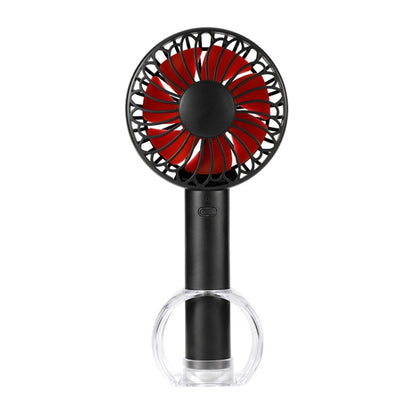 FS-H01 USB Portable Ultra-quiet Large Wind Hand-held Desktop Student Dormitory Household Mini Fan(Black) - Electric Fans by buy2fix | Online Shopping UK | buy2fix
