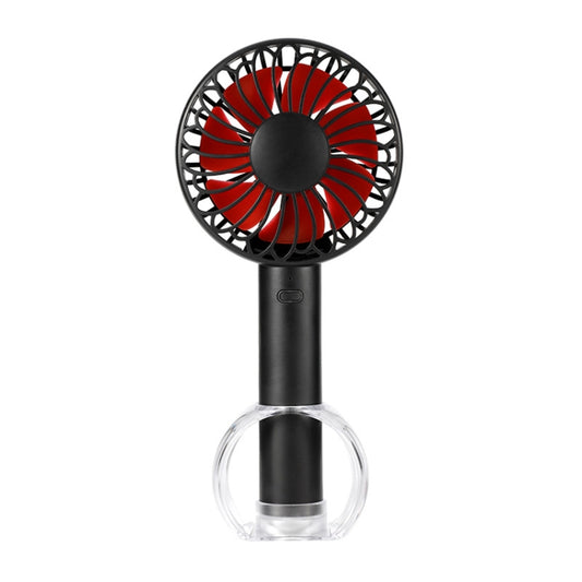 FS-H01 USB Portable Ultra-quiet Large Wind Hand-held Desktop Student Dormitory Household Mini Fan(Black) - Electric Fans by buy2fix | Online Shopping UK | buy2fix