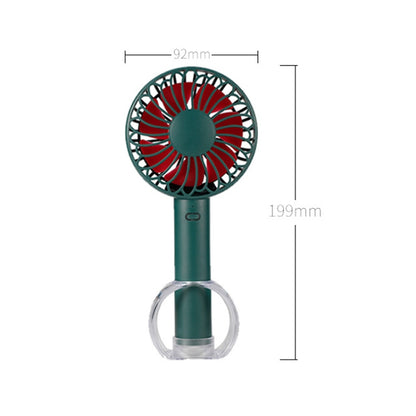 FS-H01 USB Portable Ultra-quiet Large Wind Hand-held Desktop Student Dormitory Household Mini Fan(Black) - Electric Fans by buy2fix | Online Shopping UK | buy2fix