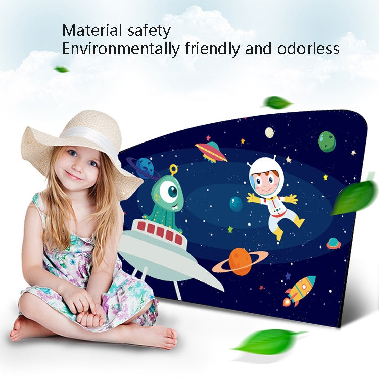 Automobile Sunshade Car Windows Sun Protection And Heat Insulation Magnetic Telescopic Side Curtains(Undersea Adventure Driving Position) by buy2fix