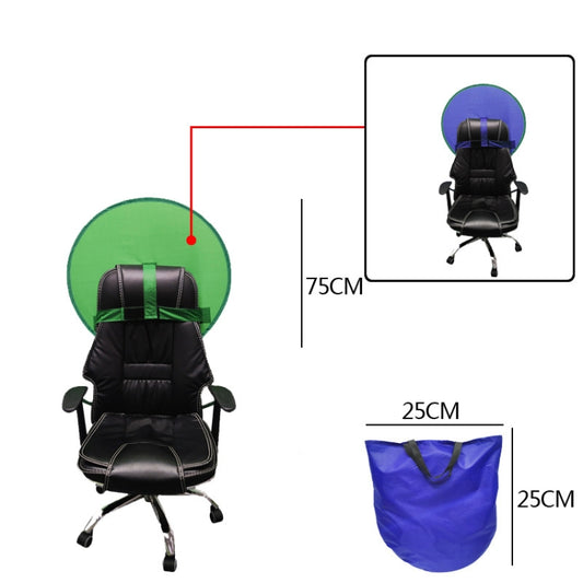 Live E-Sports Background Cloth Folding Background Board, Size: Double Layer S Blue Green 75cm - Solid Color by buy2fix | Online Shopping UK | buy2fix