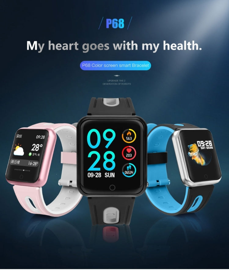 P68 Smart Watches Heart Rate Monitor Blood Pressure Activity Tracker by buy2fix