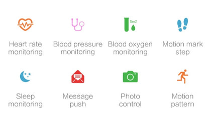 P68 Smart Watches Heart Rate Monitor Blood Pressure Activity Tracker by buy2fix