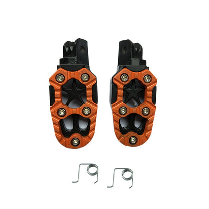 Motorcycle Modified Aluminum Alloy Foot Pedal Accessories(Orange) by buy2fix