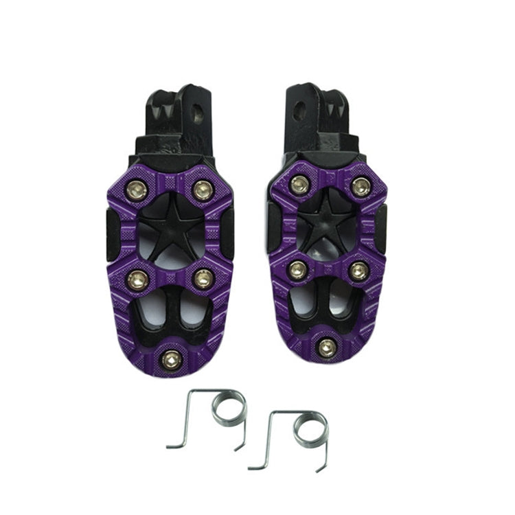 Motorcycle Modified Aluminum Alloy Foot Pedal Accessories(Purple) by buy2fix