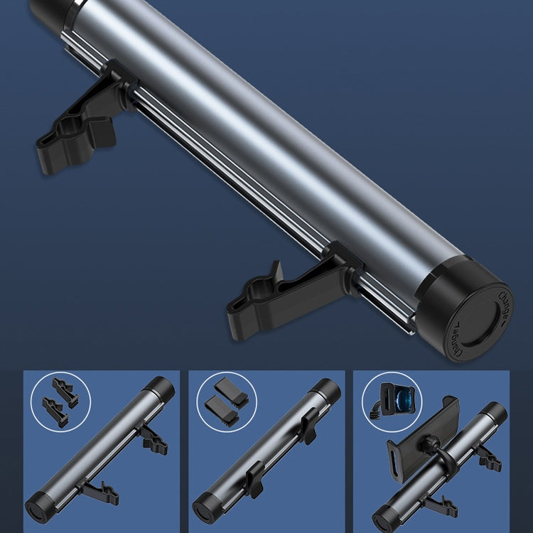 Car Storage Garbage Bag Bracket Car Mobile Phone Tablet Rear Pillow Holder(Titanium Gray) by buy2fix