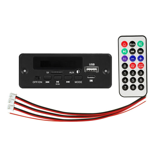 12V Folder Play With Power Amplifier MP3 Decoding Board With Recording Call Loss Motherboard With Bluetooth(Black) - Car MP3 & MP4 & MP5 by buy2fix | Online Shopping UK | buy2fix