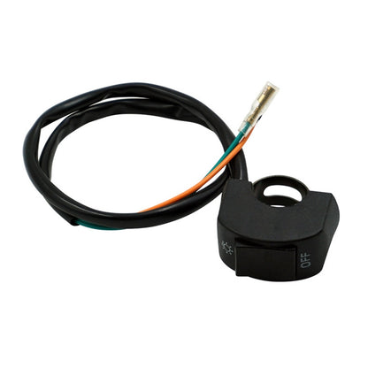 5 PCS Motorcycle Handlebar Tap Switch LED Headlight Break Extinguishing Fire Double Flash Switch(Black Button) by buy2fix