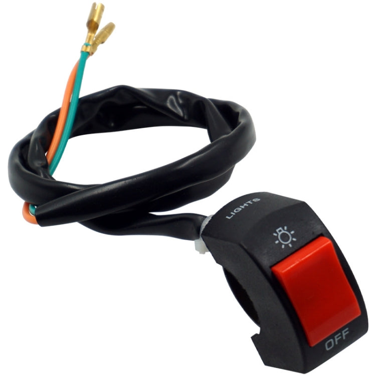 5 PCS Motorcycle Handlebar Tap Switch LED Headlight Break Extinguishing Fire Double Flash Switch(Black Button) by buy2fix