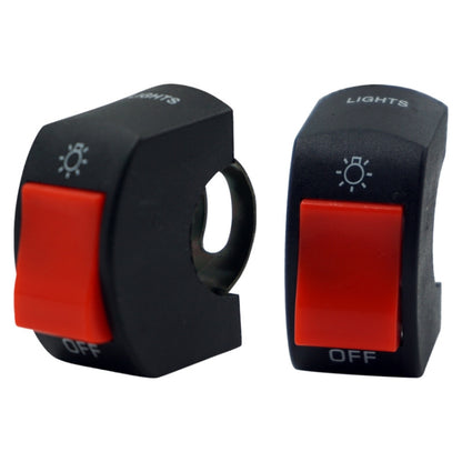 5 PCS Motorcycle Handlebar Tap Switch LED Headlight Break Extinguishing Fire Double Flash Switch(Grey Button) by buy2fix