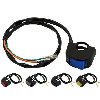 5 PCS Motorcycle Handlebar Tap Switch LED Headlight Break Extinguishing Fire Double Flash Switch(Black Button) by buy2fix