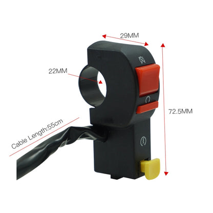 3 PCS Motorcycle Off-Road Vehicle ATV Accessories Hand Holder Headlight Flameout Start Switch by buy2fix