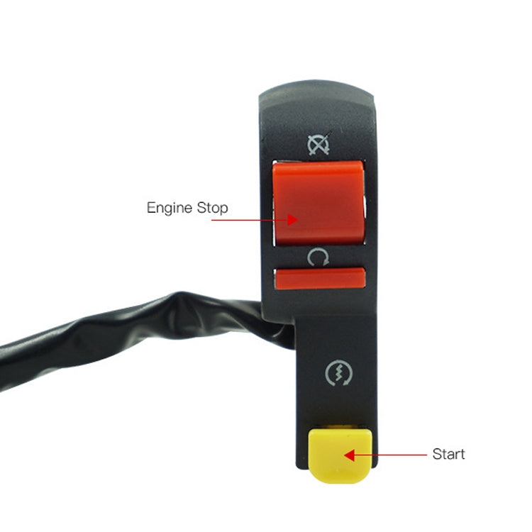 3 PCS Motorcycle Off-Road Vehicle ATV Accessories Hand Holder Headlight Flameout Start Switch by buy2fix