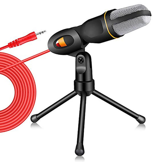 SF-666 Computer Voice Microphone With Adapter Cable Anchor Mobile Phone Video Wired Microphone With Bracketcket, Colour: Black - Microphone by buy2fix | Online Shopping UK | buy2fix