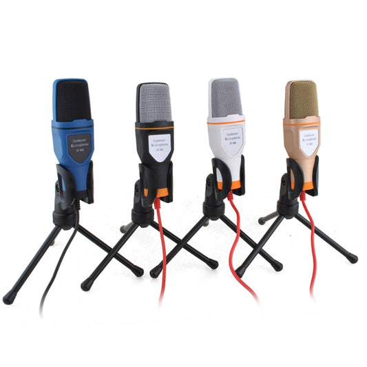 SF-666 Computer Voice Microphone With Adapter Cable Anchor Mobile Phone Video Wired Microphone With Bracketcket, Colour: Black - Microphone by buy2fix | Online Shopping UK | buy2fix