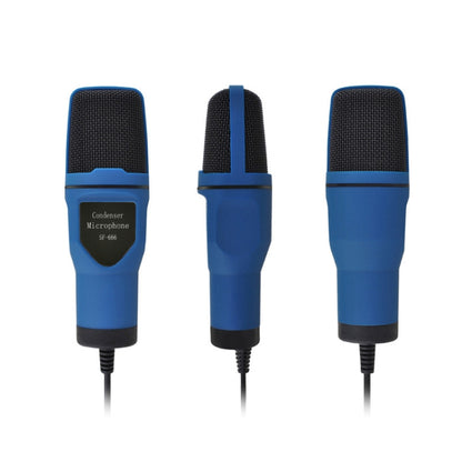 SF-666 Computer Voice Microphone With Adapter Cable Anchor Mobile Phone Video Wired Microphone With Bracketcket, Colour: Black - Microphone by buy2fix | Online Shopping UK | buy2fix