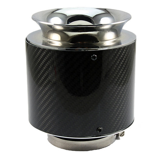 013 Car Universal Modified High Flow Carbon Fiber Mushroom Head Style Air Filter, Specification: Medium 76mm Inner Diameter