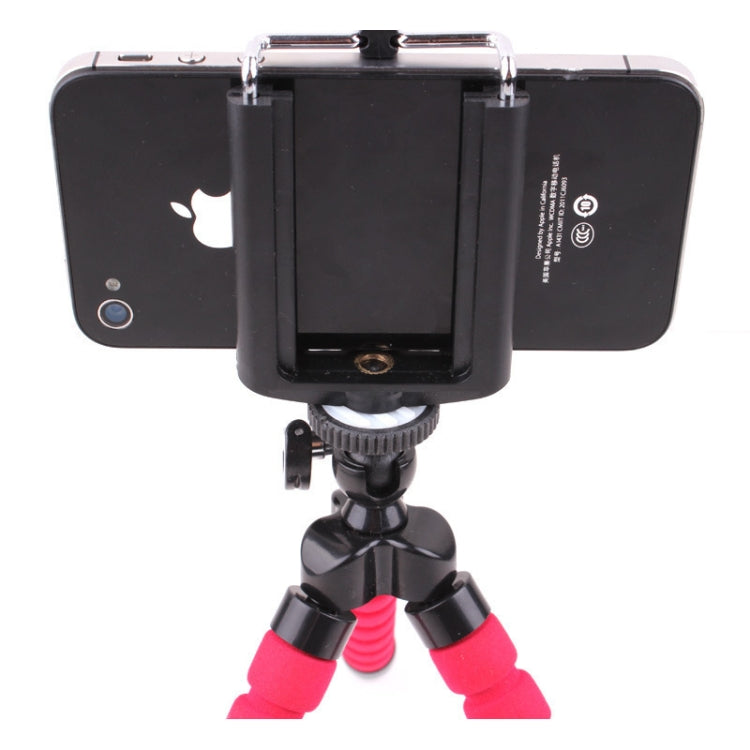 5 PCS Octopus Photography Sponge Mobile Phone Stand Portable Lazy Adjustable Vibrato Live Tripod Stand(Red) - Stand by buy2fix | Online Shopping UK | buy2fix