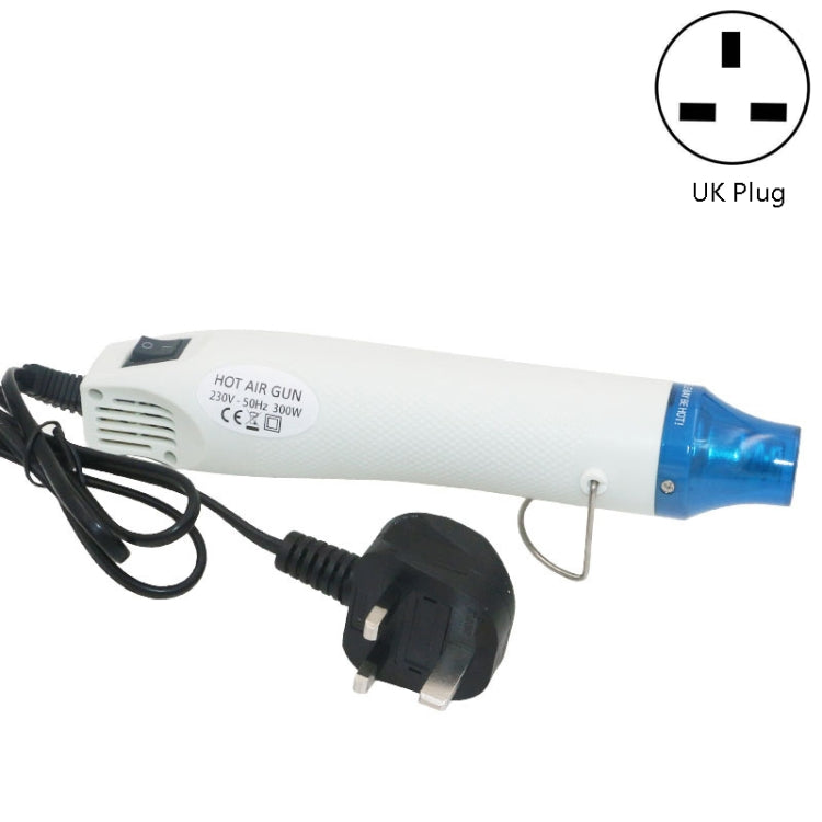 230V Soft Ceramic Hot Air Device Rubber Stamp Heat Shrinkable Film DIY Appliance, UK Plug(White) by buy2fix