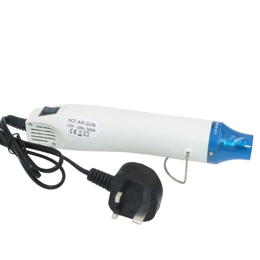 230V Soft Ceramic Hot Air Device Rubber Stamp Heat Shrinkable Film DIY Appliance, UK Plug(White) - Heat Guns by buy2fix | Online Shopping UK | buy2fix
