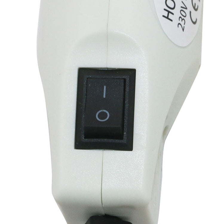 230V Soft Ceramic Hot Air Device Rubber Stamp Heat Shrinkable Film DIY Appliance, UK Plug(White) by buy2fix