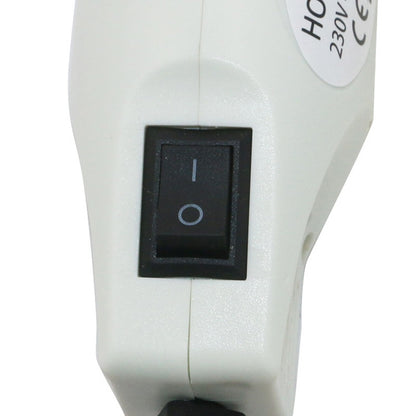 230V Soft Ceramic Hot Air Device Rubber Stamp Heat Shrinkable Film DIY Appliance, UK Plug(White) by buy2fix