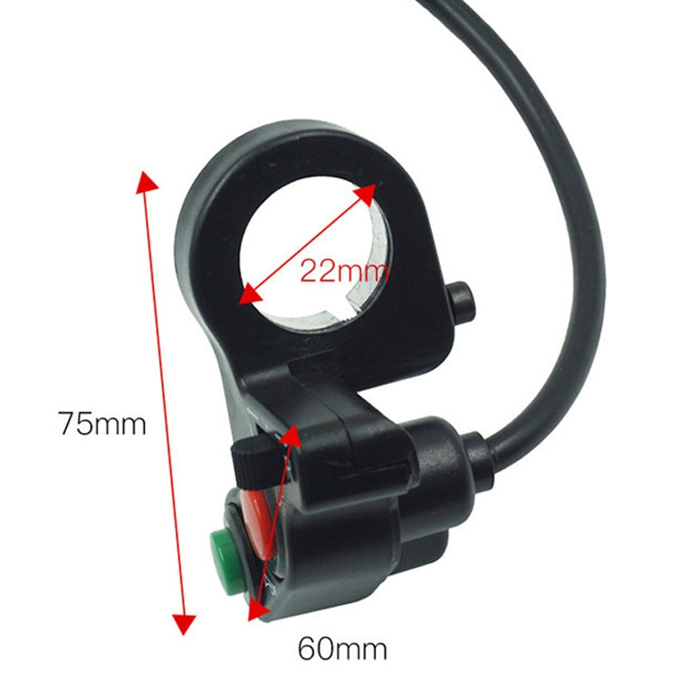 Motorcycle Modified Accessories Multi-Function Speaker Shifting Turning Light Switch by buy2fix