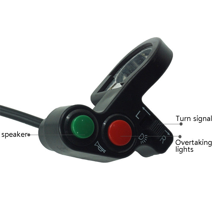 Motorcycle Modified Accessories Multi-Function Speaker Shifting Turning Light Switch by buy2fix