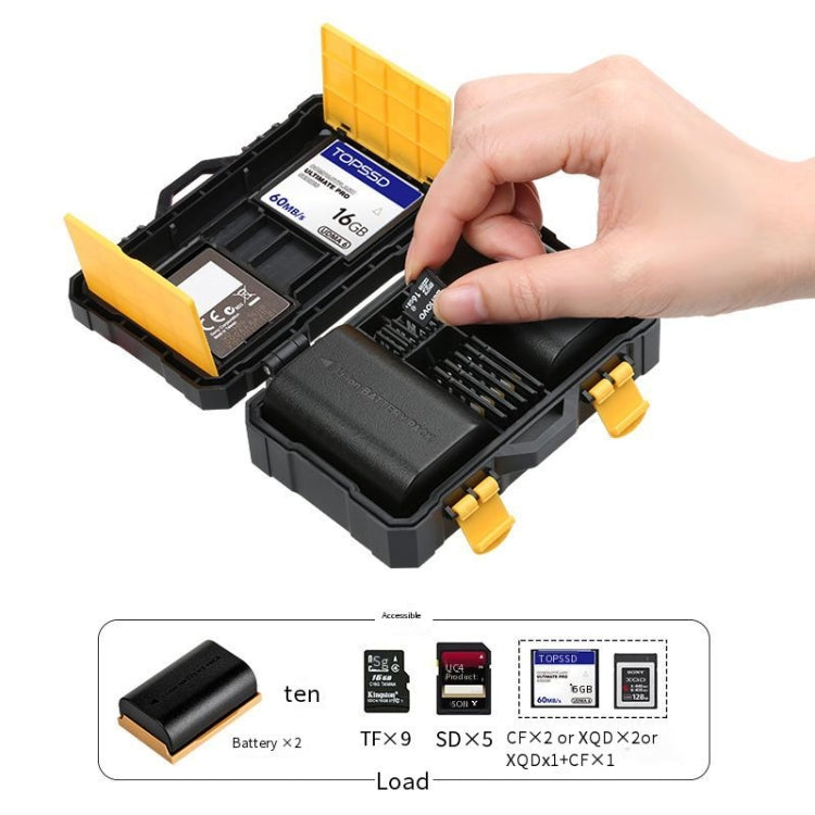 SCB08 Camera Battery Storage Card Protection Box Battery Storage Box(Black) - Card Case by buy2fix | Online Shopping UK | buy2fix