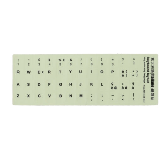 3 PCS Luminous Keyboard Stickers Notebook Desktop Computer Keyboard Stickers(Italian) by buy2fix